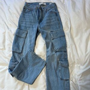 Denim Forum 90’s low rise cargo jeans